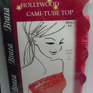 Hollywood Cami-Tube Top Hot Pink Small